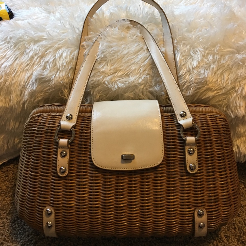 Monsac  wicker handbag great for spring!