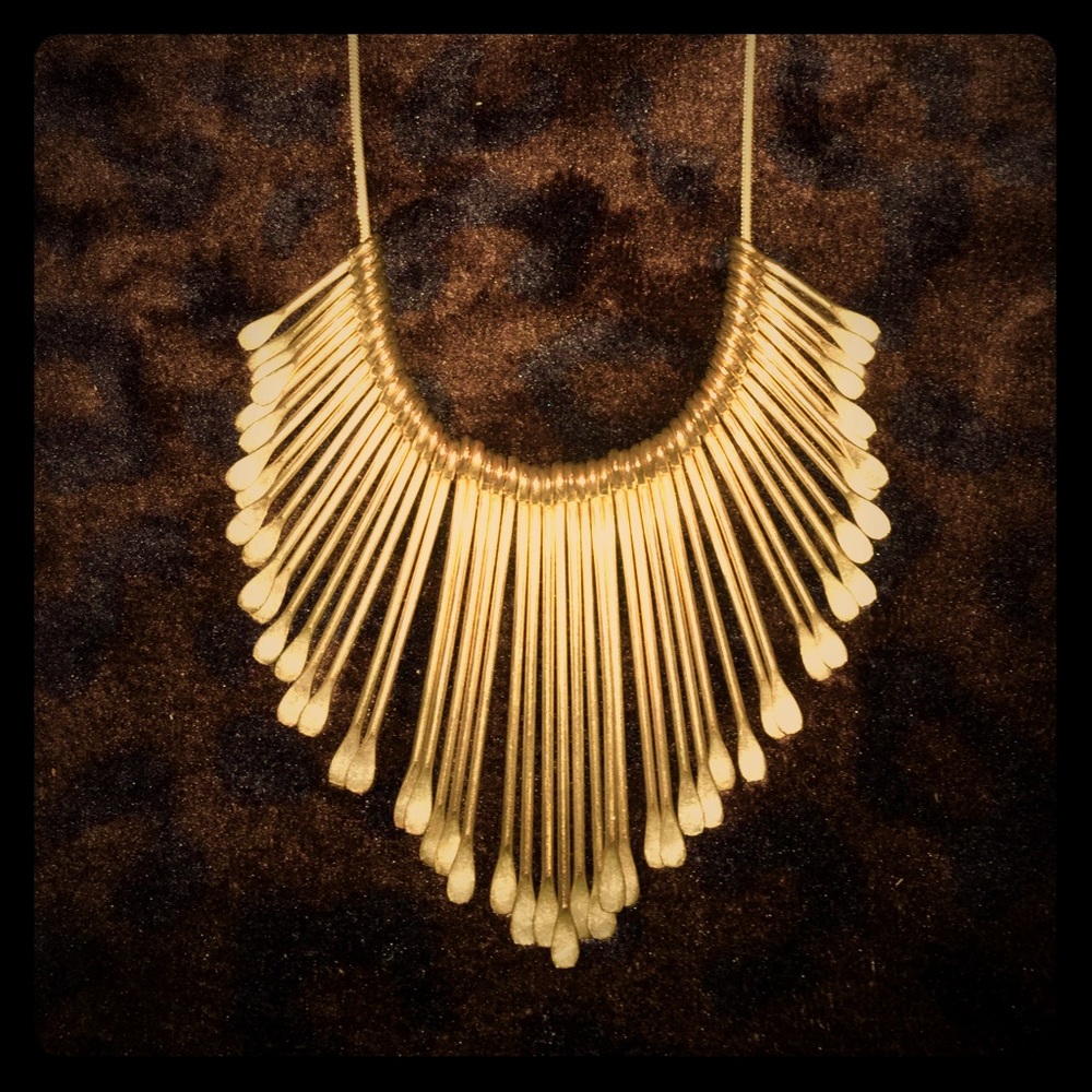 Urban Outfitters Gold Bar Bib Necklace