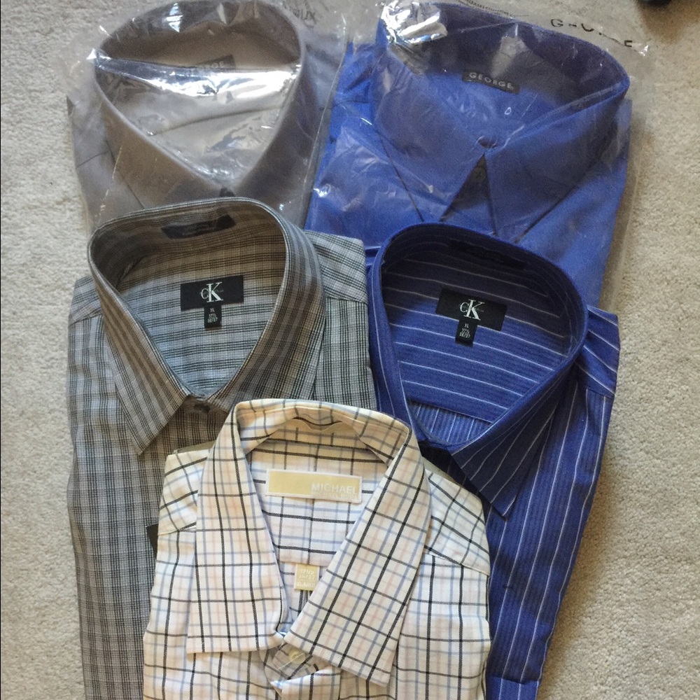 Final⚡️Men's long sleeve shirt bundle,size XL36-37