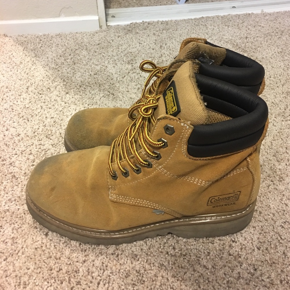 Coleman steal toed work boots
