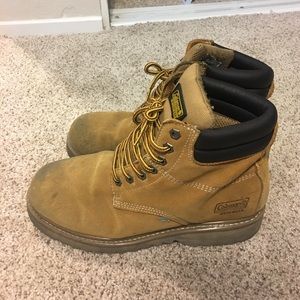 Coleman steal toed work boots