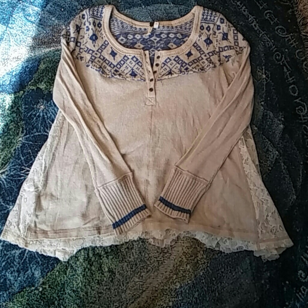 Free People lace thermal