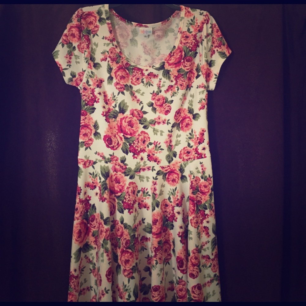 💗🦄 Lularoe XL Nicole💗🦄 Floral Print