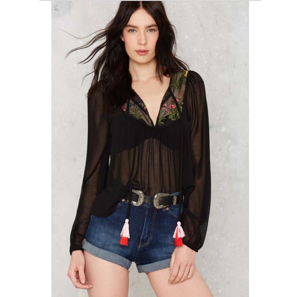 Capri chiffon top from nasty gal