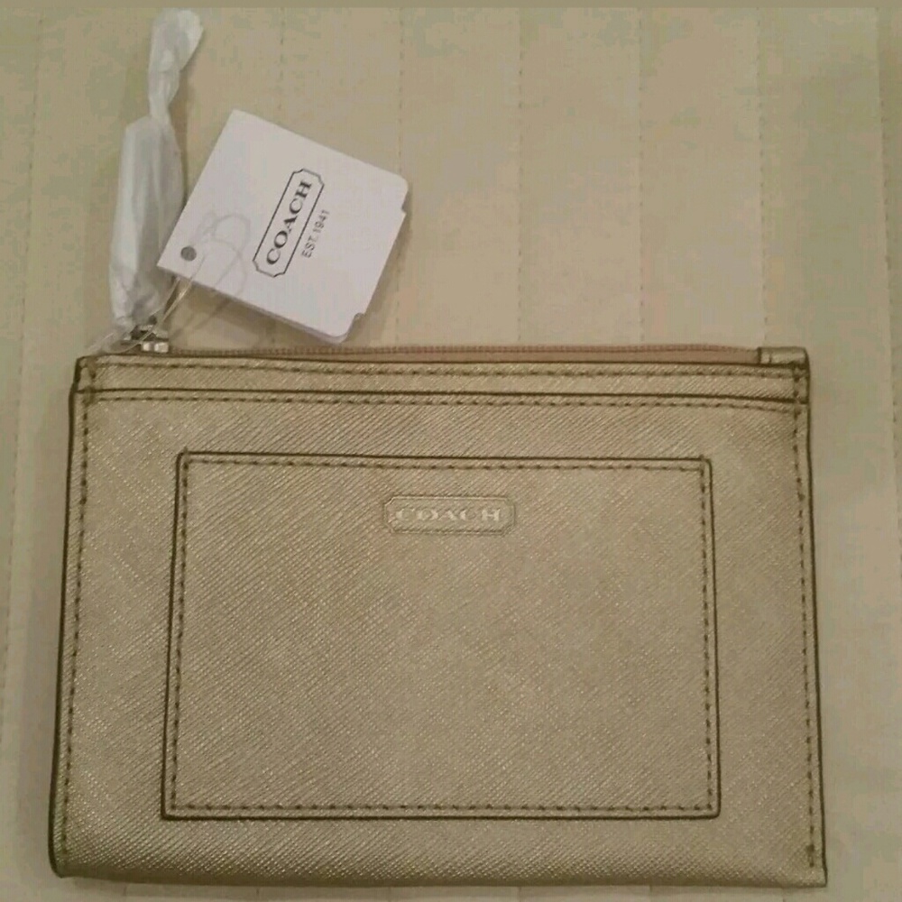 Coach Medium Skinny Keyring Coin Purse Card Wallet