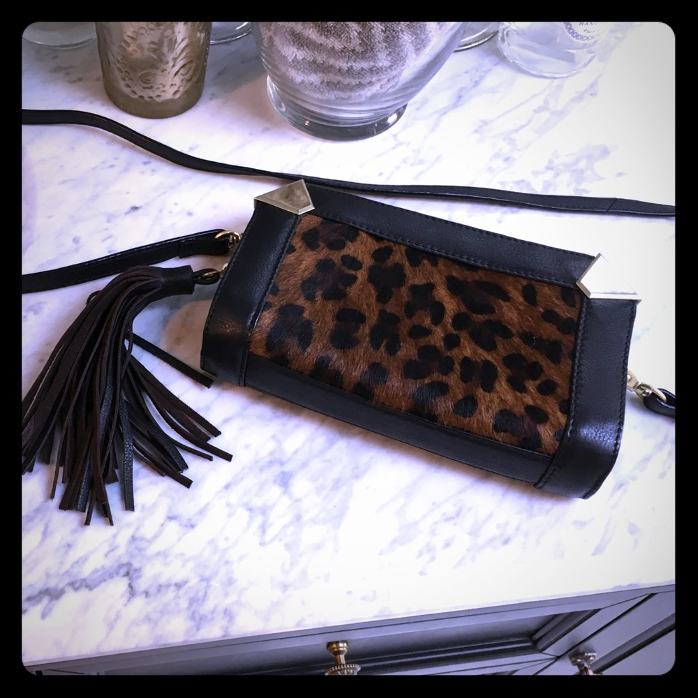 Foley + Corinna small leopard print cross body