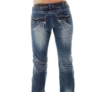 COWGIRL TUFF CO. Size28 (6/7) 33" Vintage Black.