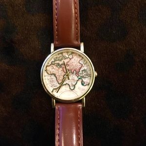 Urban Outfitters Around the World Leather Watch