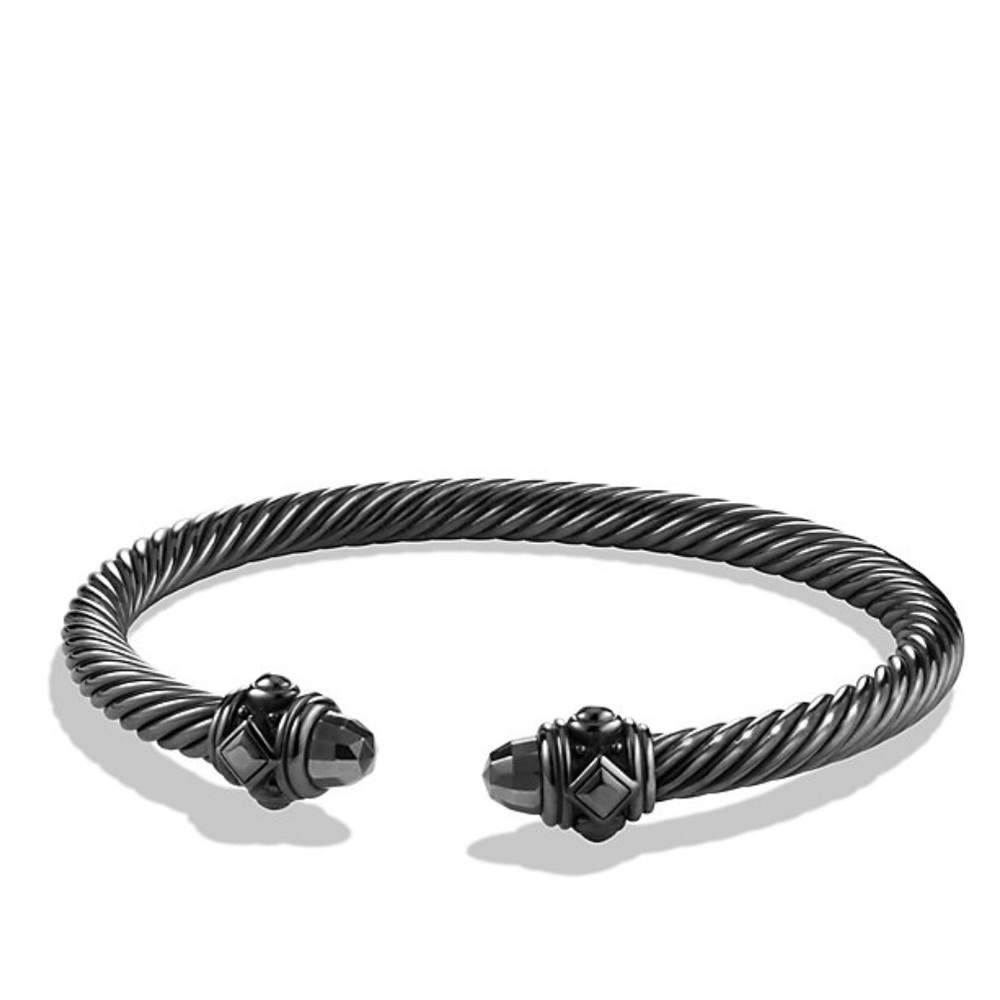 David Yurman Gray 5mm Aluminum Bracelet.