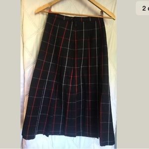 Vintage Burberry High waisted A line skirt