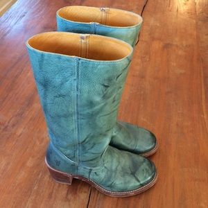 Stunning Teal Frye Sabrina Campus Boots 8.5