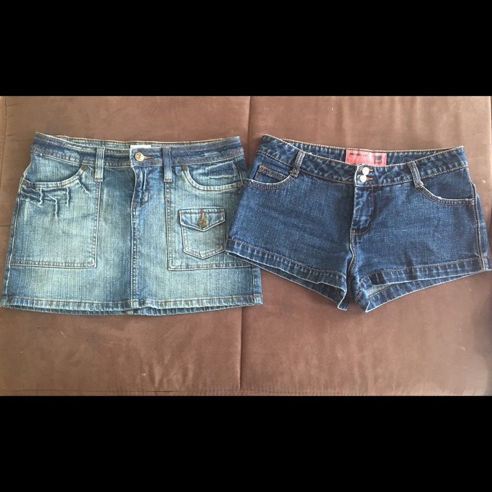 **Bundle** Denim shorts & skirt