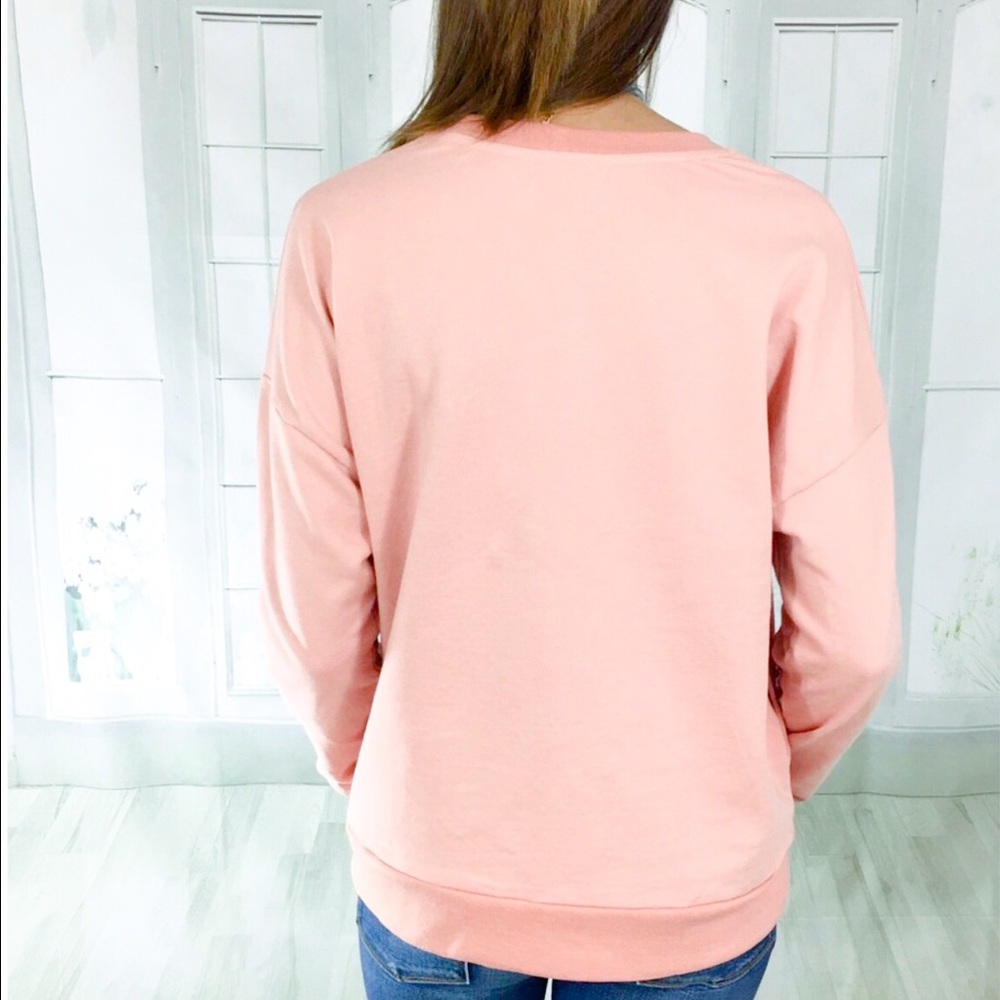 LAST ONE! 🌸Dusty Mauve Shoulder Lace Up Top - Picture 4 of 7