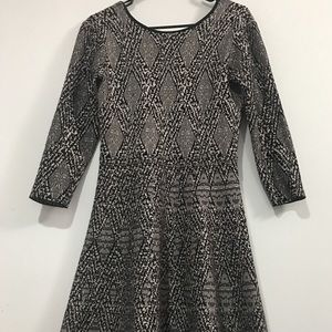 Zara black and white dress