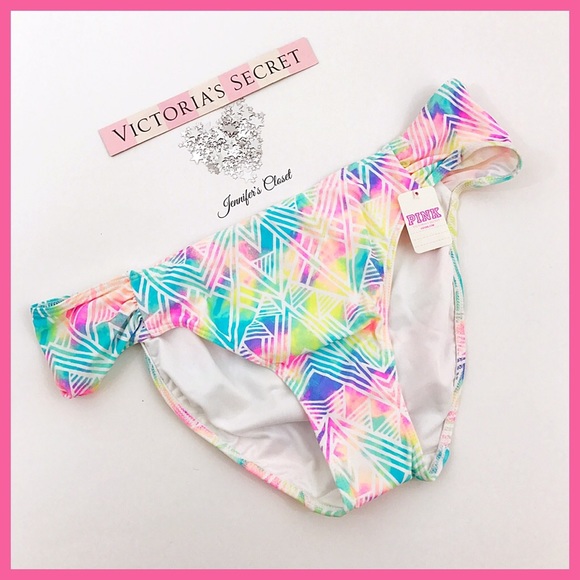 •Victoria's Secret PINK• Ruched side bikini bottom - Picture 2 of 3