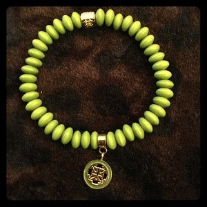 Rustic Cuff Alex Olive Beaded Bracelet