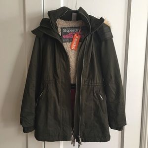 Superdry women's Microfibre Tall Windparka Jacket