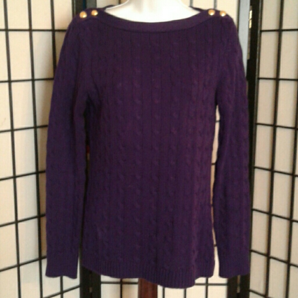 Lauren purple cotton sweater 💜