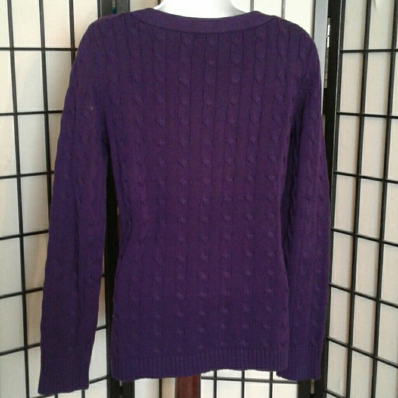 Lauren purple cotton sweater 💜 - Picture 3 of 4