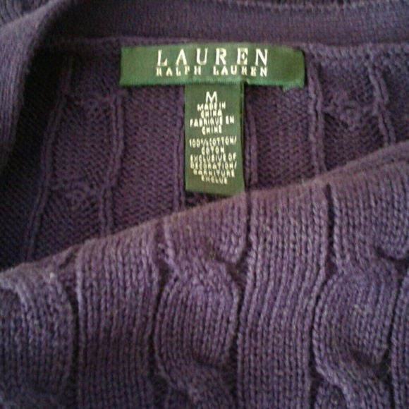Lauren purple cotton sweater 💜 - Picture 4 of 4