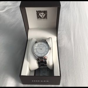 Anne Klein silver watch