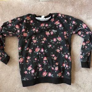 flower print sweatshirt
