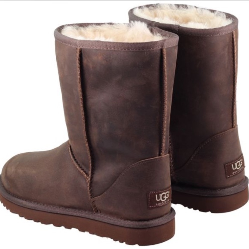 UGG Short Boots Dark Brown
