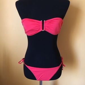 Bright pink/red H&M bikini swimsuit