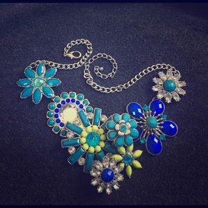 Blue/green necklace add color to any outfit