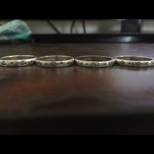 James Avery stackable sterling silver rings