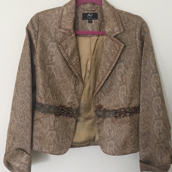 true meaning Jackets & Blazers - Blazer with feather detailing