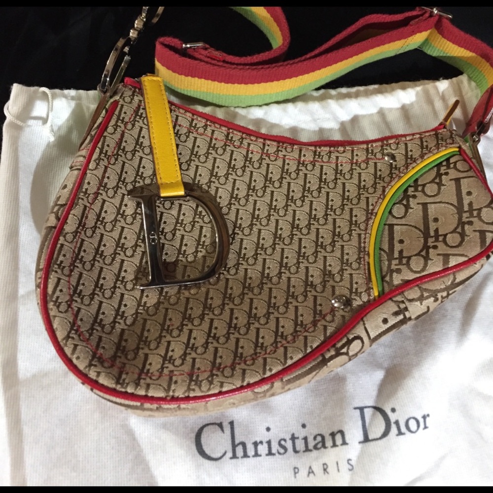 Christian Dior Raster Saddle bag