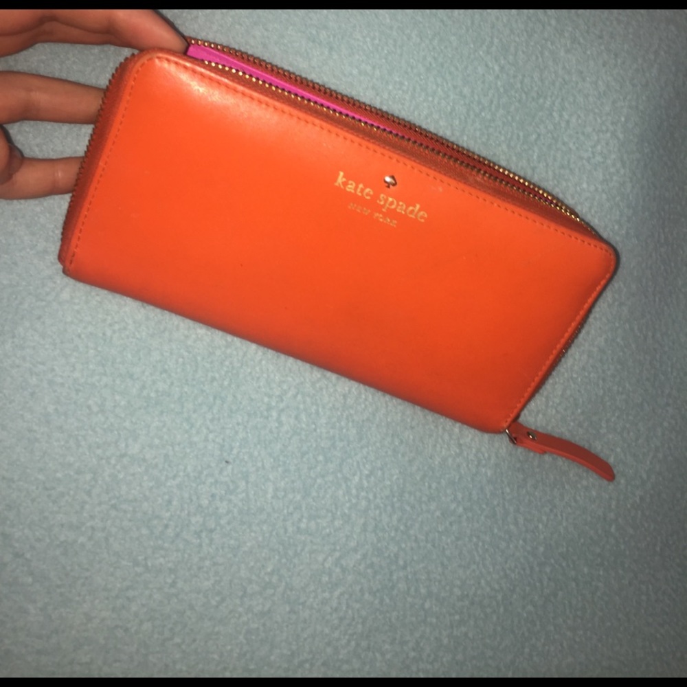 Kate Spade Bright Orange Wallet