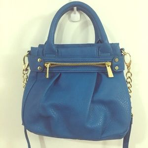 Blue crossbody purse