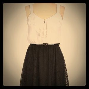 Maurice's adorable spring dress black white XL