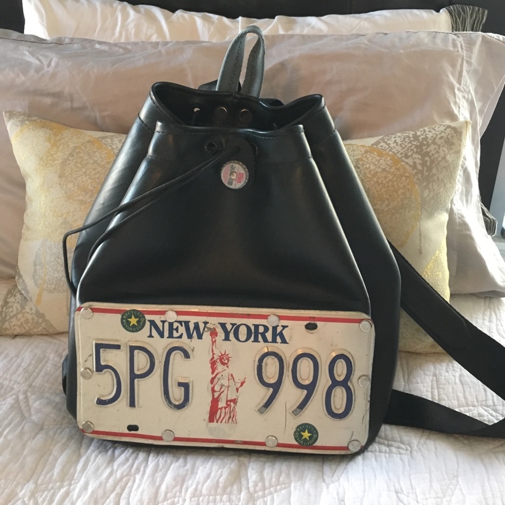 Upcycled materials backpack