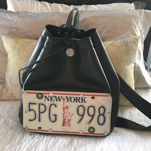 Upcycled materials backpack