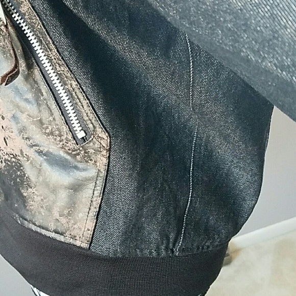 1 XL LEFT 🔶DISTRESSED LEATHER MOTO JACKET - Picture 5 of 8