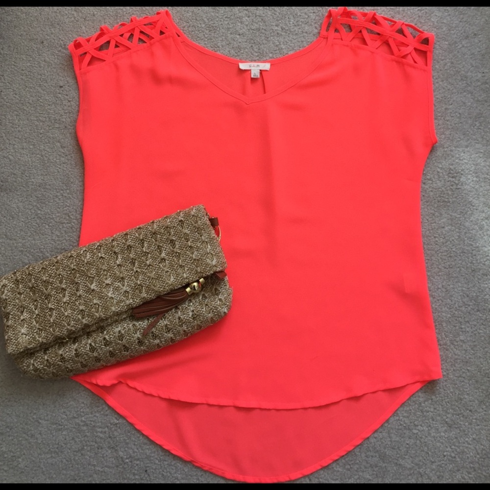 EM | neon orange top