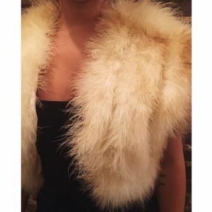 Vintage Ostrich Feather Vest