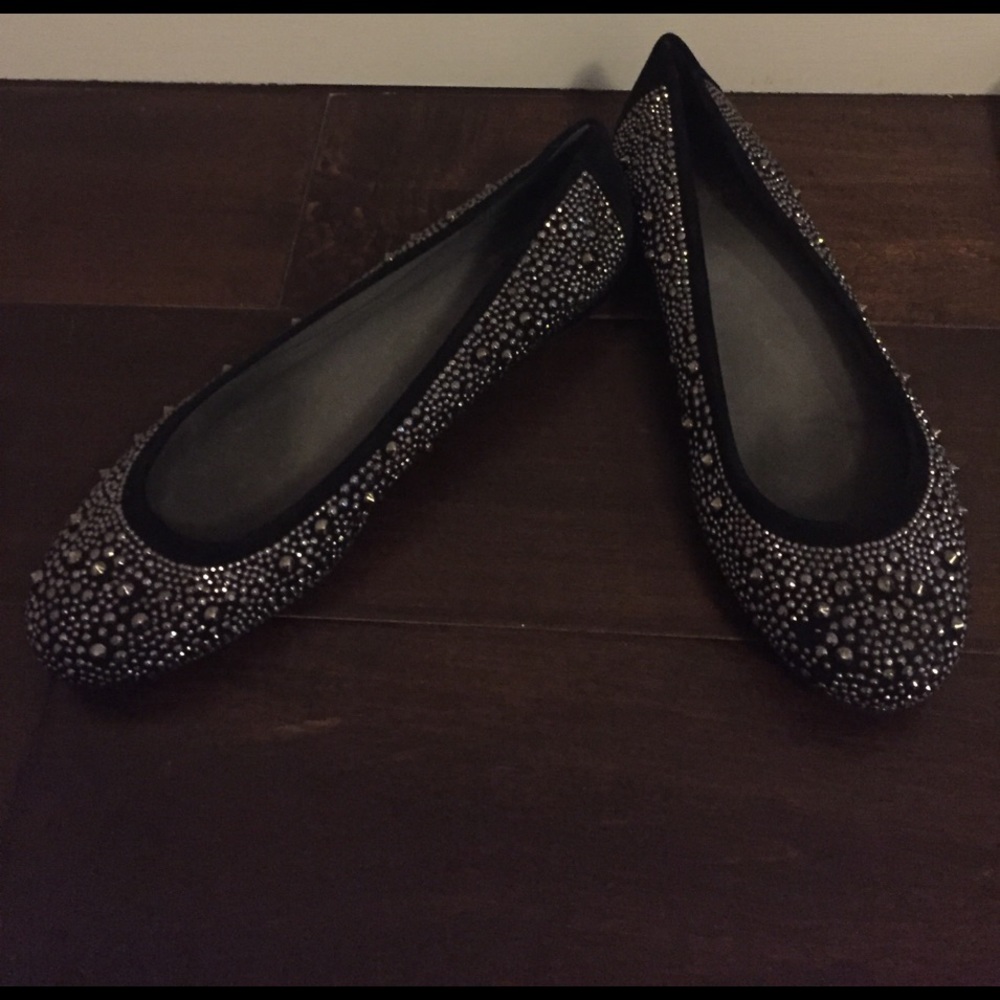 Stuart weitzman studded flats