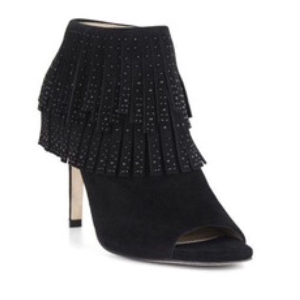 BCBGMAXAZRIA Size 8 Suade Open Toe Booties