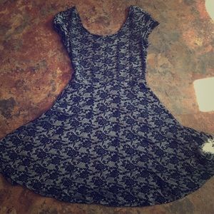 Casual dress with roses