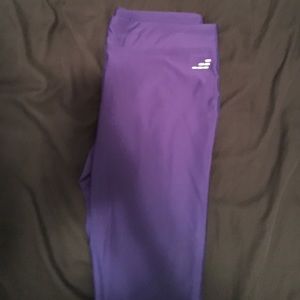 Purple running tights