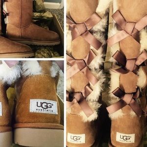 UGG Bailey Bow Tall Chestnut Uggs
