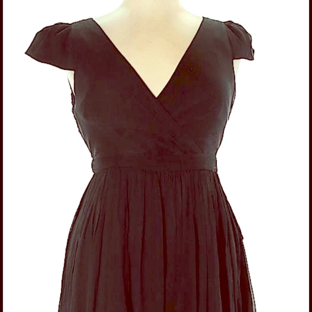 J.Crew Black Silk Dress