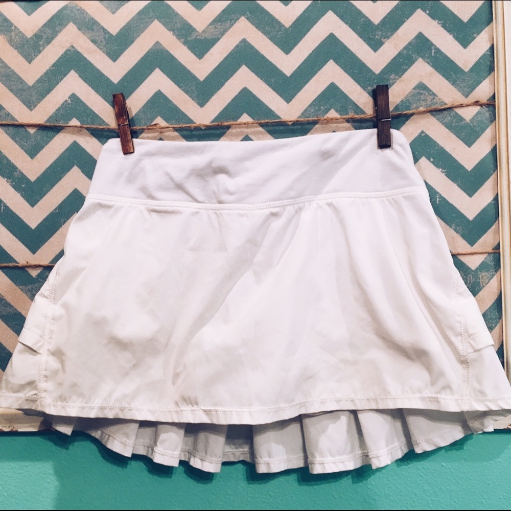 Ivivva White Tennis/Golf Athletic Skirt