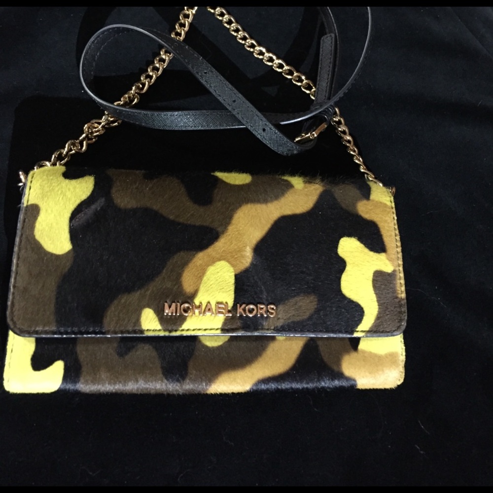 Micheal Kors calf hide camo  bag