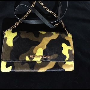 Micheal Kors calf hide camo  bag