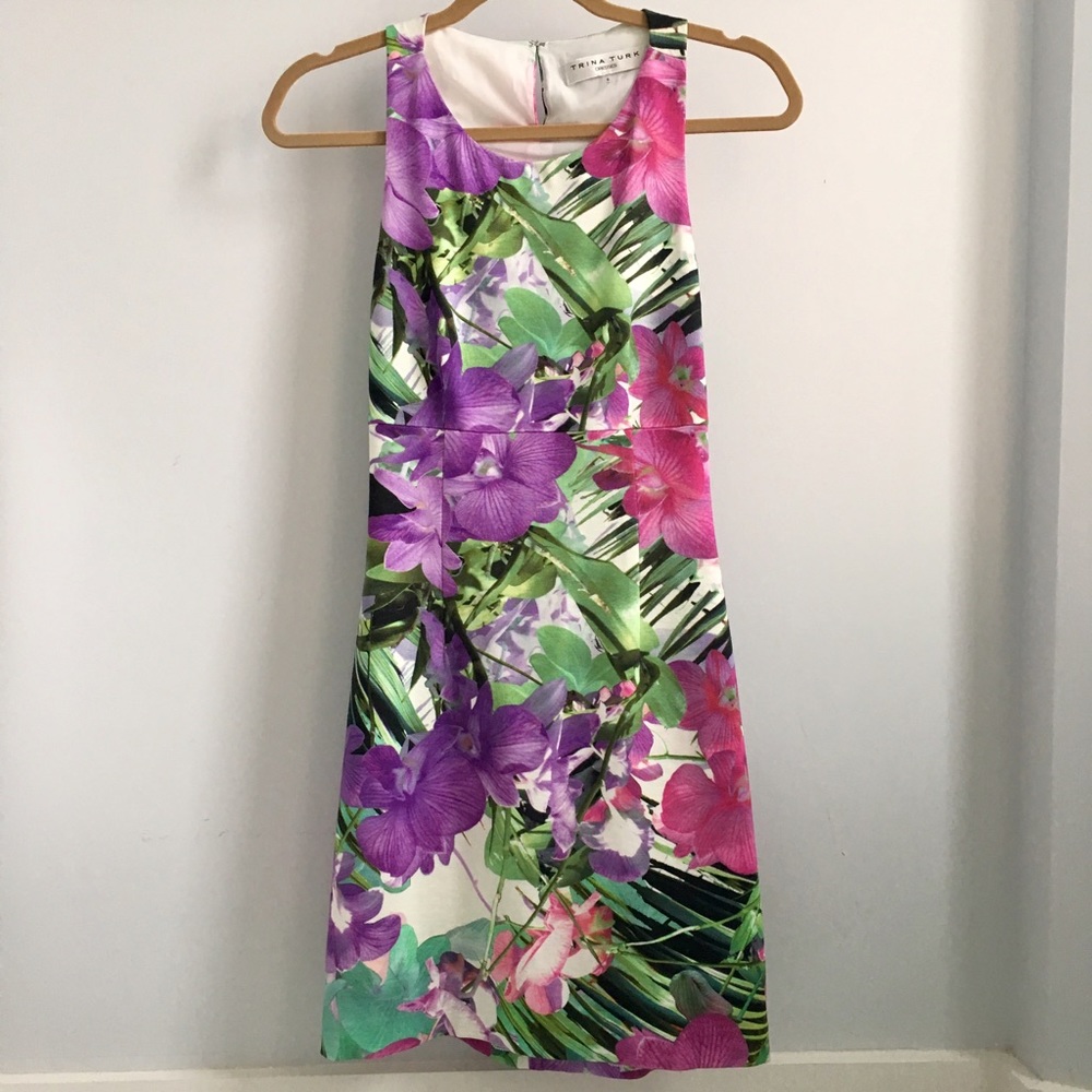 Trina Turk Floral Open-back summer dress